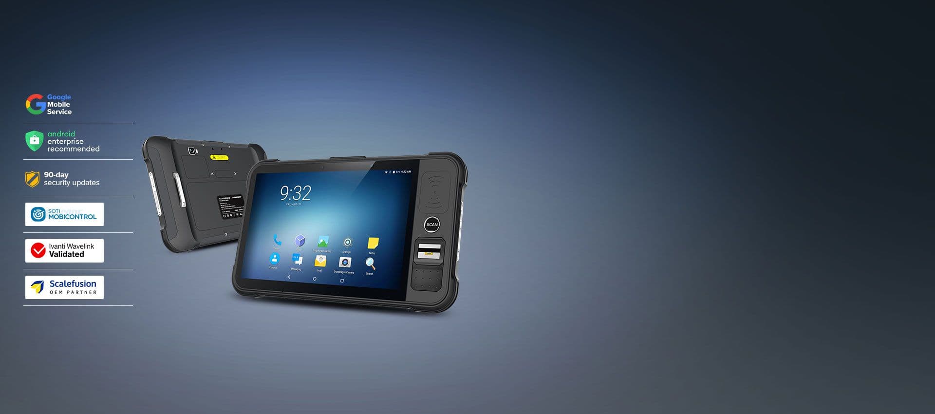 P80 Optical Fingerprint Tablet (Android 9)