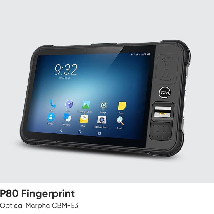 P80 Optical Fingerprint Tablet (Android 9) 2
