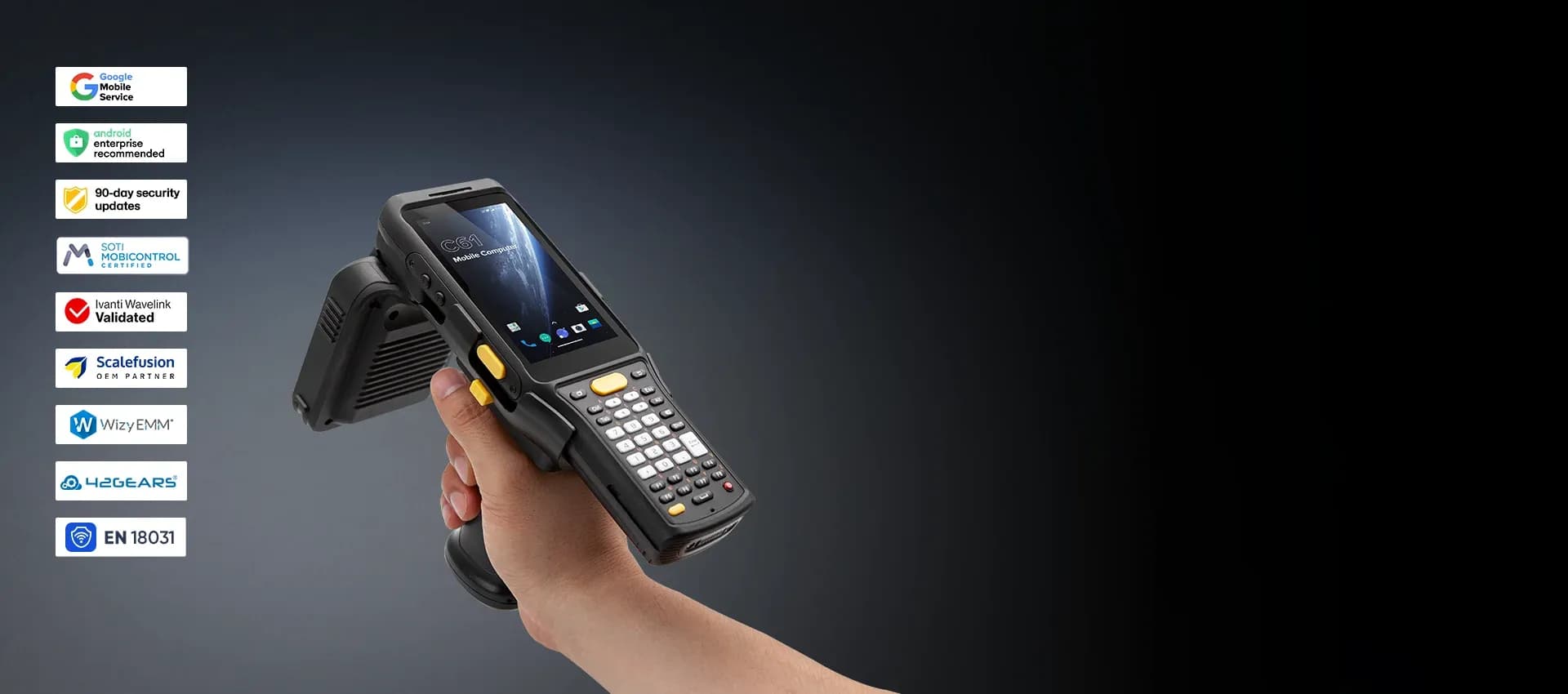 C61 UHF RFID Reader (Android 11/13) 1